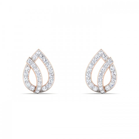 Diamond Stud Drop Earring